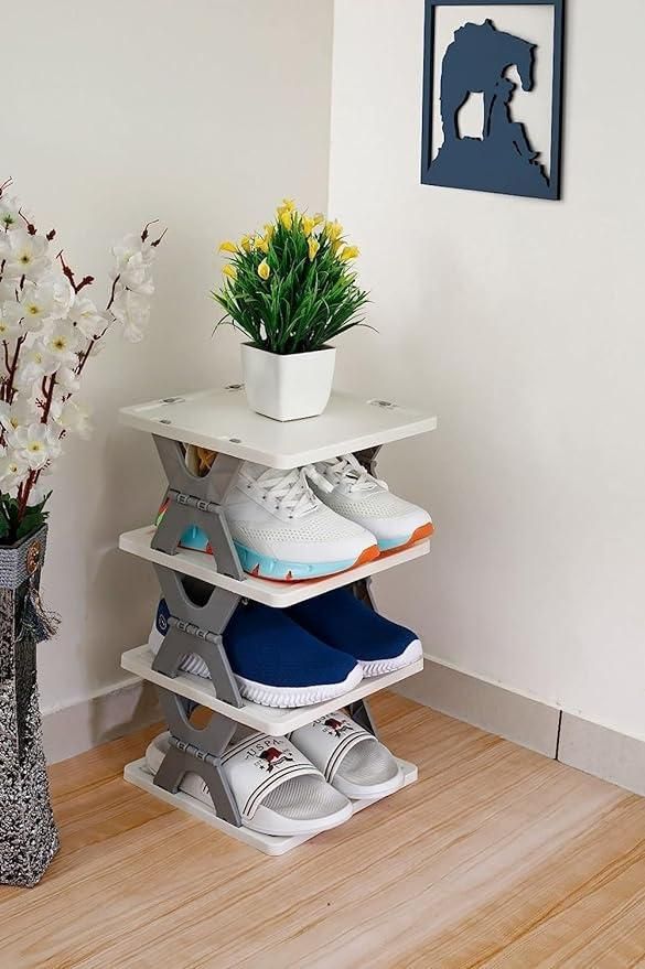 Foldable Space-Saving Shoe Rack for Small Homes (No Drilling Needed)